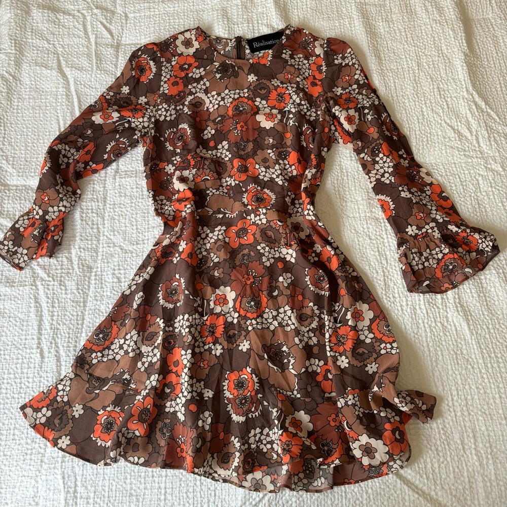 Realisation Par Long Sleeve Floral Dress